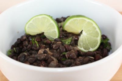 seasoned black beans