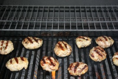 grilling sausage