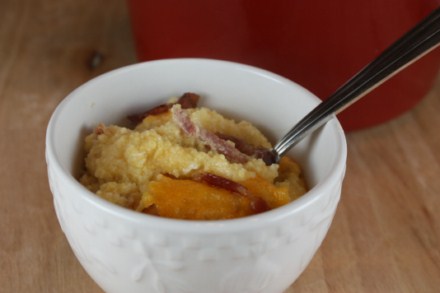 baked cheese and bacon grits
