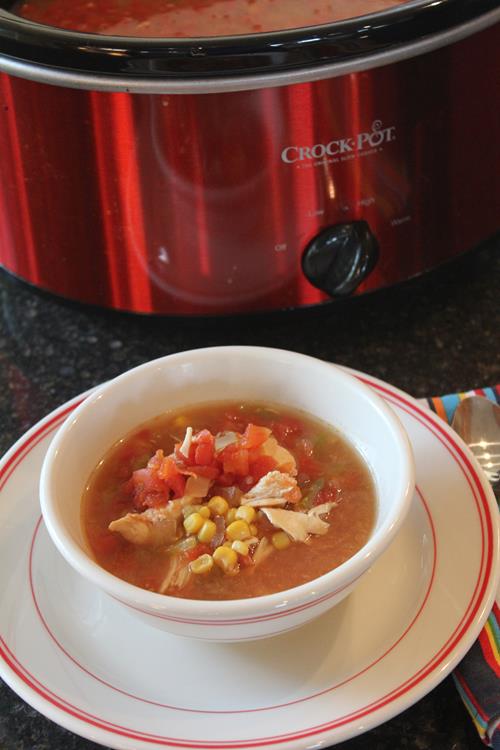 Slow Cooked Southwest Chipotle Chili Chicken Soup - Lynn's Kitchen
