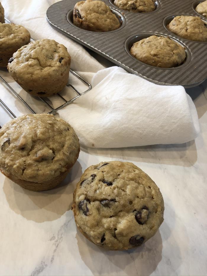 Leftover Oatmeal Muffins 