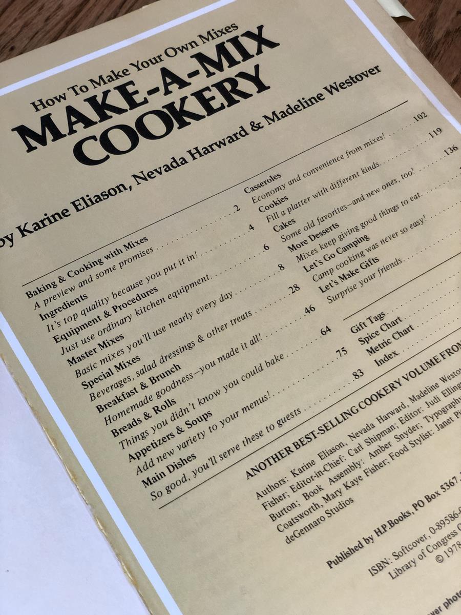 Make A Mix Cookbook Old Edition