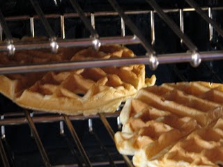 waffles in oven