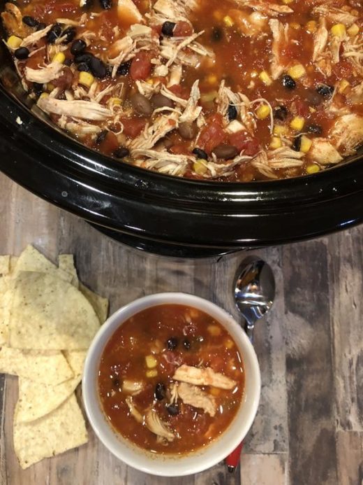 Slow Cooker Chicken Taco Soup