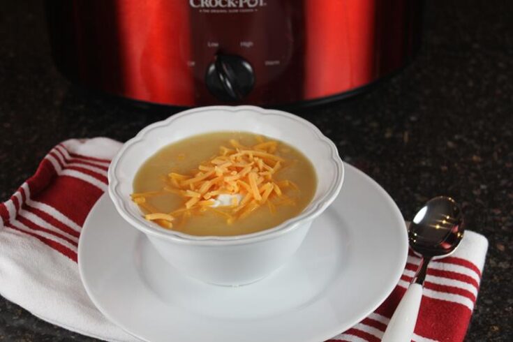 slow cooked baked potato soup