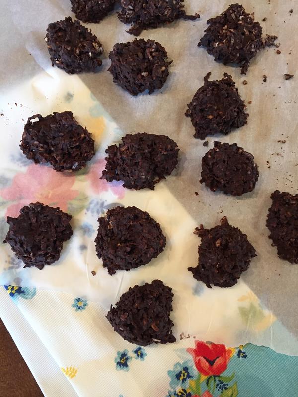 Coconut Chocolate No Bake Cookies