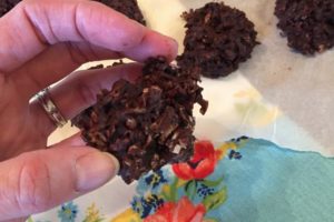 Coconut Chocolate No Bake Cookies
