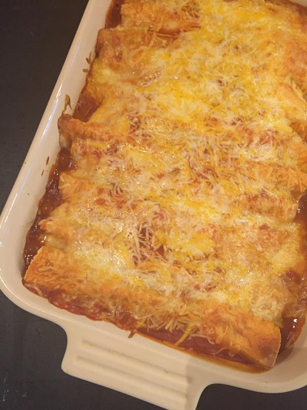 Three Cheese Beef Enchiladas - Lynn's Kitchen Adventures