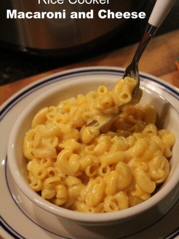 Rice Cooker Macaroni and Cheese