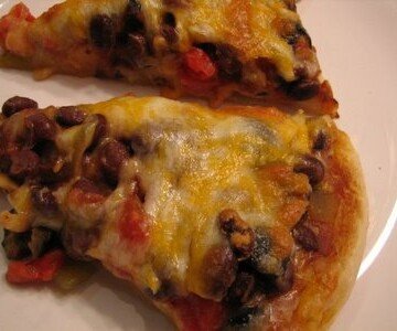 black bean pizza