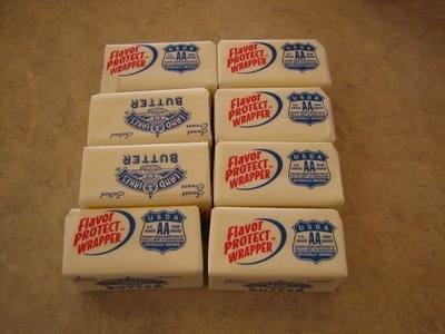 Small butter cubes