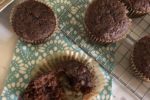 Chocolate Whole Wheat Zucchini Muffins