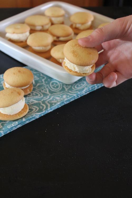 Vanilla Wafer Ice Cream Sandwiches