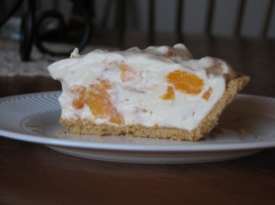 creamy peach pie