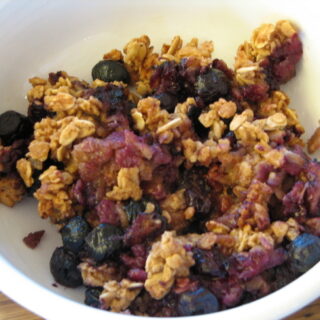 Blueberry Granola Breakfast Bake