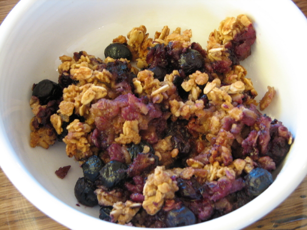 blueberry granola breakfast bake