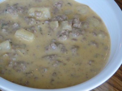 Cheeseburger soup