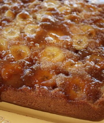 banana upside down cake