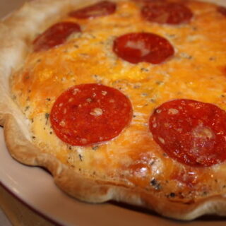 Pepperoni Pizza Pie and Carnation Evaporated Milk