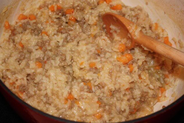 sweet potato sausage risotto