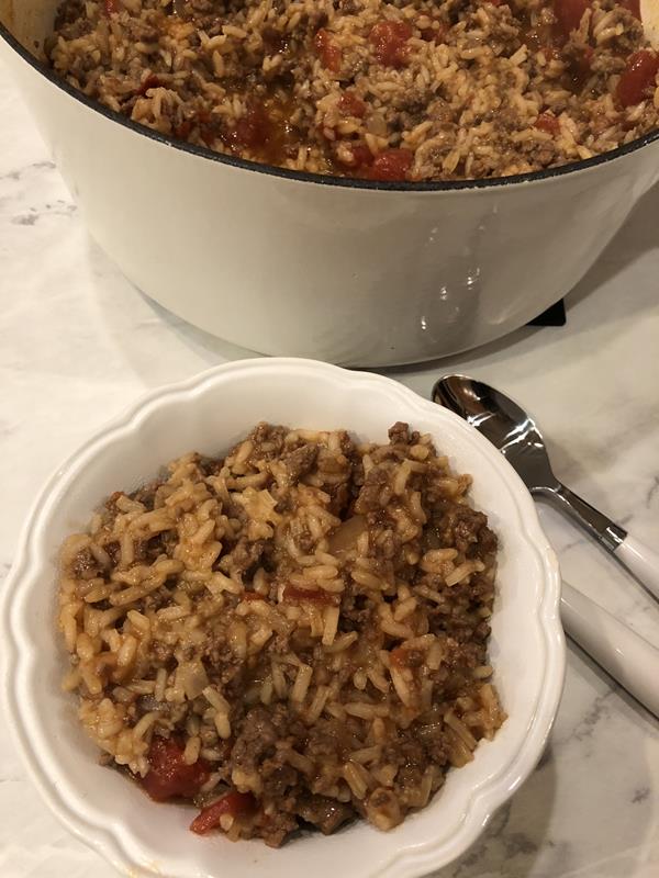 Easy Beef and Rice Dinner 