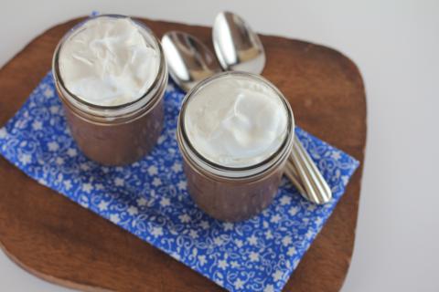 Homemade Double Chocolate Pudding from LynnsKitchenAdventures.com