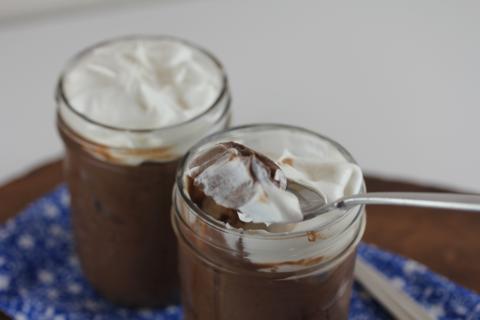 Homemade Double Chocolate Pudding from LynnsKitchenAdventures.com