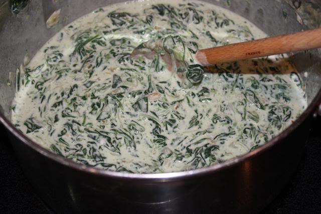 creamed spinach