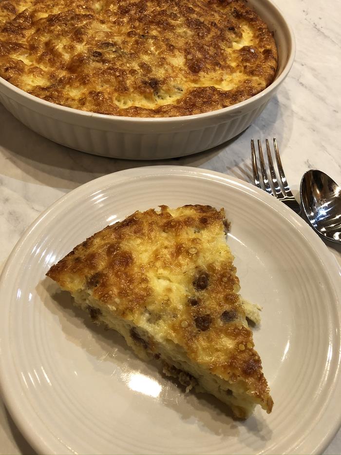 Crustless Sausage Quiche Recipe