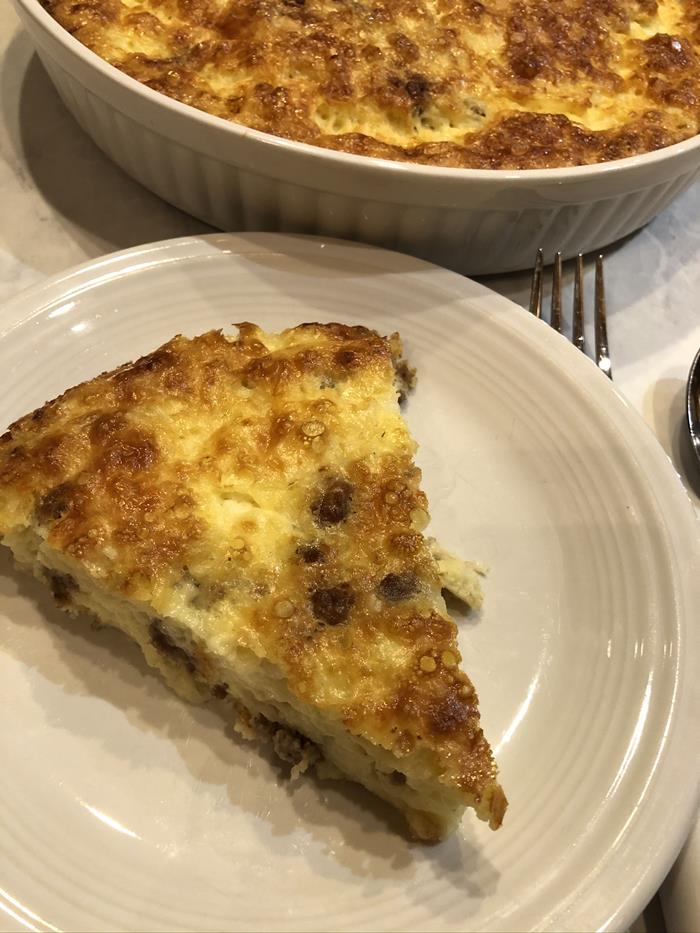 Crustless Sausage Quiche Recipe