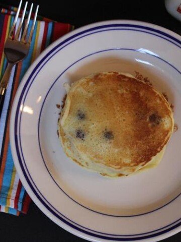 Sour Cream Blueberry Pancakes