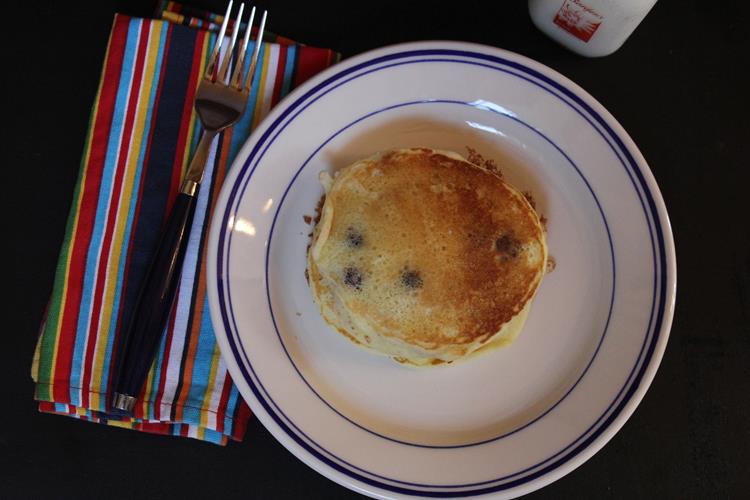 Sour Cream Blueberry Pancakes