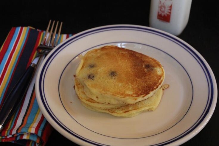 Sour Cream Blueberry Pancakes