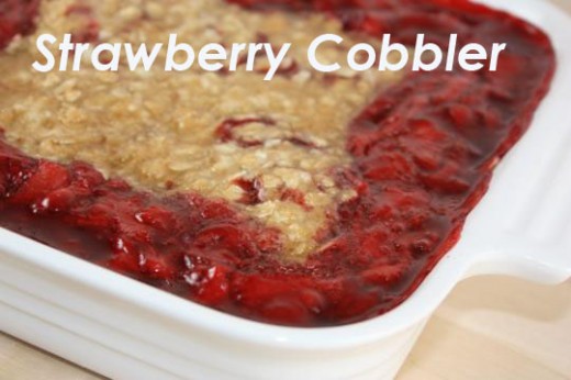 strawberry cobbler