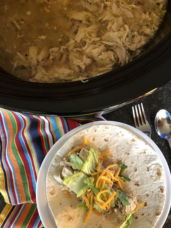 Crock Pot Chicken Tacos