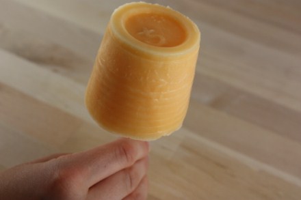 orange yogurt pops