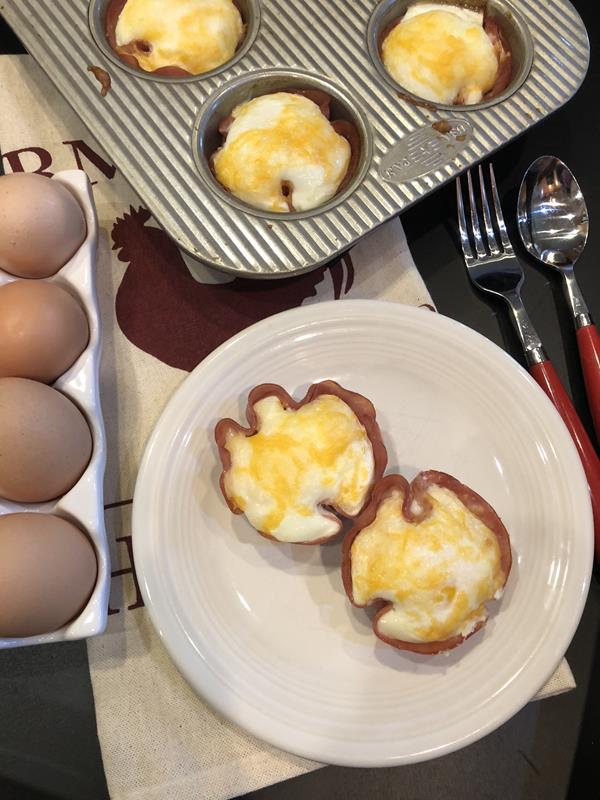 Baked Egg Cups on a plate