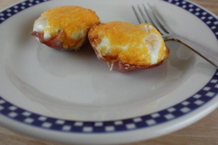 Baked Egg Cups from LynnsKitchenAdventures.com