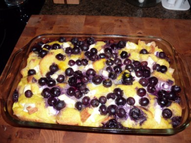 Evie's Blueberry French Toast 