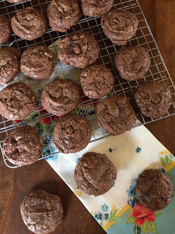 Triple Chocolate Brownie Cookies