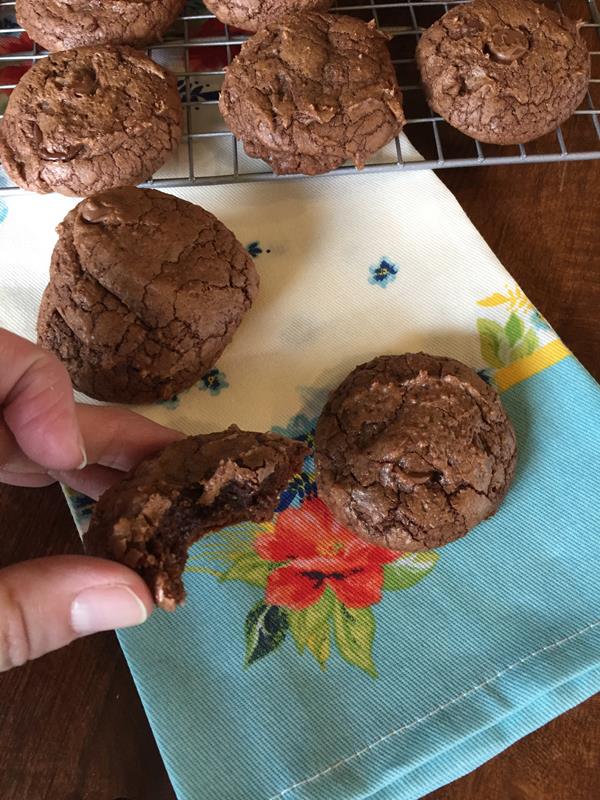 Triple Chocolate Brownie Cookies