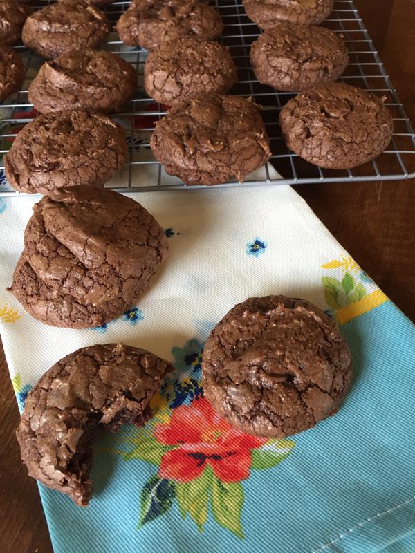 Triple Chocolate Brownie Cookies