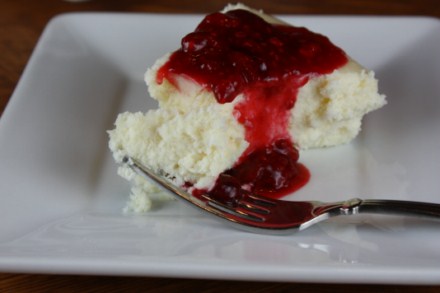 Crustless White Chocolate Cheesecake