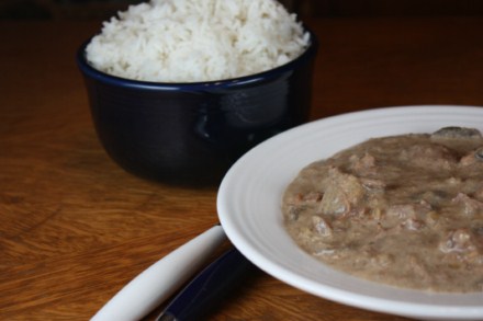 Slow Cooked Beef Stroganoff