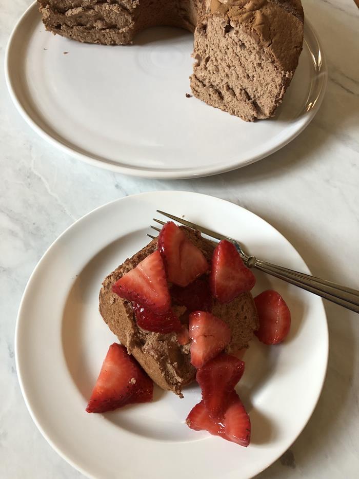 Cappuccino Angel Food Cake