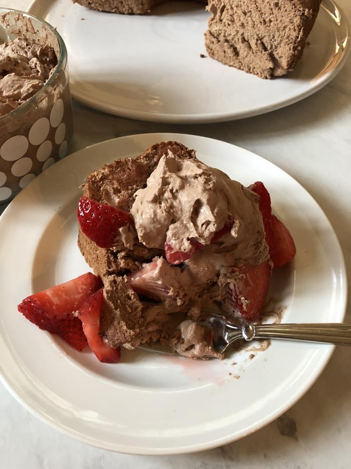 Gluten Free Chocolate Angel Food Cake 