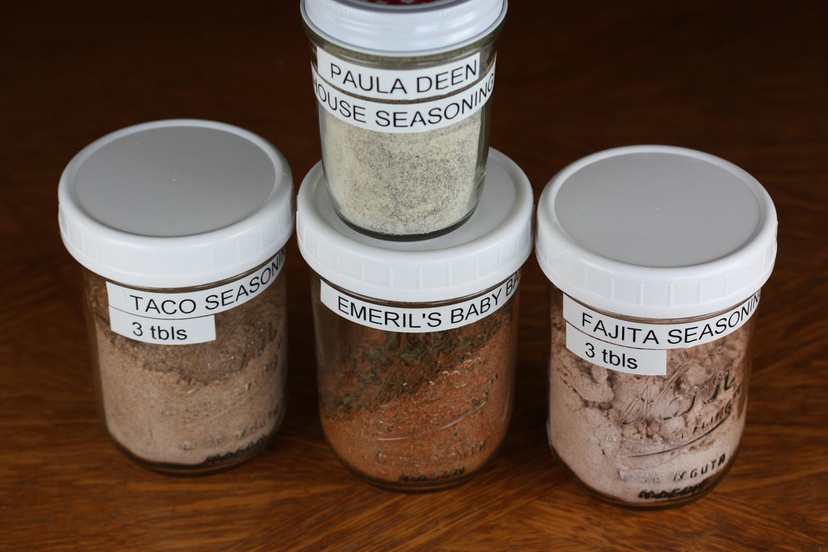 Homemade Seasoning Mixes In Jars