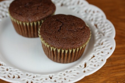 double chocolate gluten free muffins