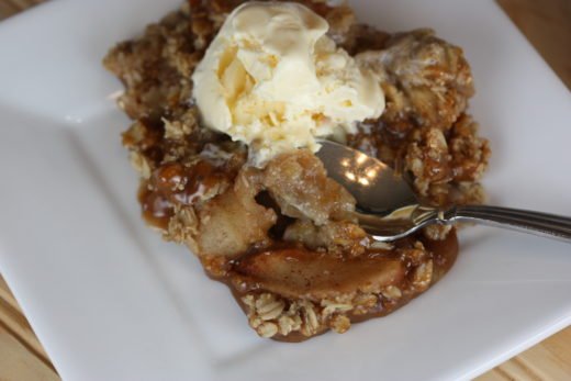 Caramel Apple Crisp