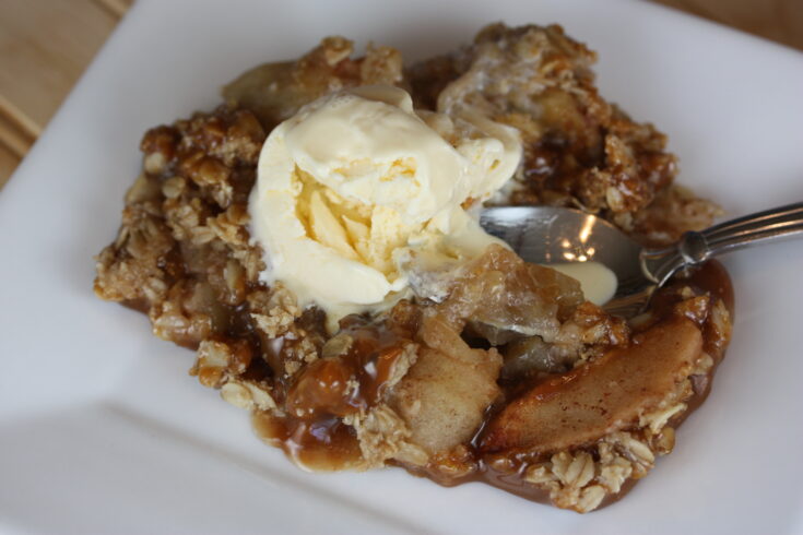 Caramel Apple Crisp